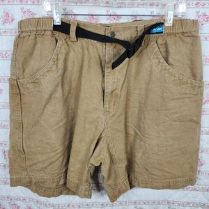 Kavu Mens Khaki Cargo Hiking Active Shorts XLarge